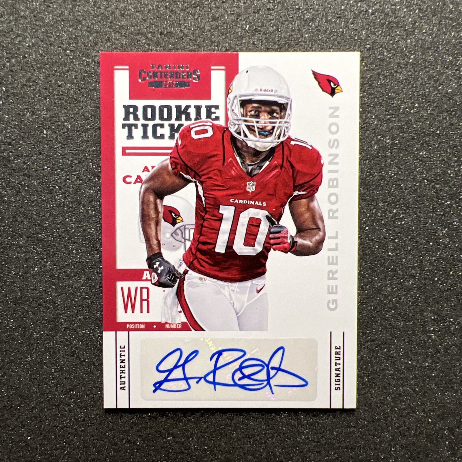 2012 Panini Contenders GERELL ROBINSON #139 Rookie Ticket AUTO ARIZONA CARD - B