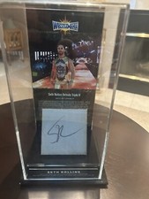 Seth Rollins  WWE Autographed WrestleMania 33  Acrylic Canvas Display Signed