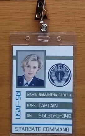 Stargate Movie - SG-1 - Atlantis Crew - Clip-on ID Photo Pass Badge Set Prop - Picture 16 of 34