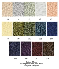 Cotton+Merino Yarn from Juniper Moon Farms; 14 Newest Colors