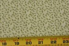 By 1/2 Yd, Dark-Green Calico on Light-Green Quilt Cotton, Oakhurst, Baker, P8453