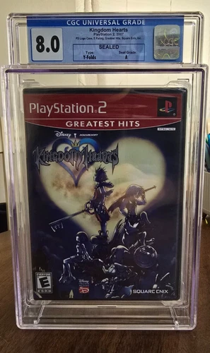 CGC 8.0 A Kingdom Hearts GREATEST HITS PlayStation 2 PS2 2002 NEW!