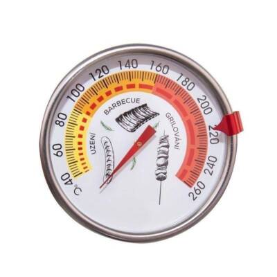 ORION Räucherthermometer 33cm - Edelstahl Thermometer Für Räucherofen