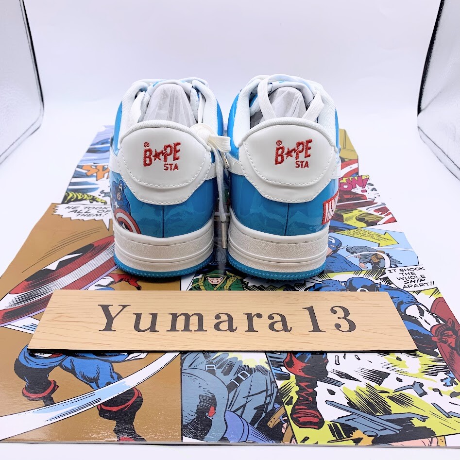 A Bathing Ape Bape Sta Marvel Comics Sneakers 9 Colors Size Men's Size ...
