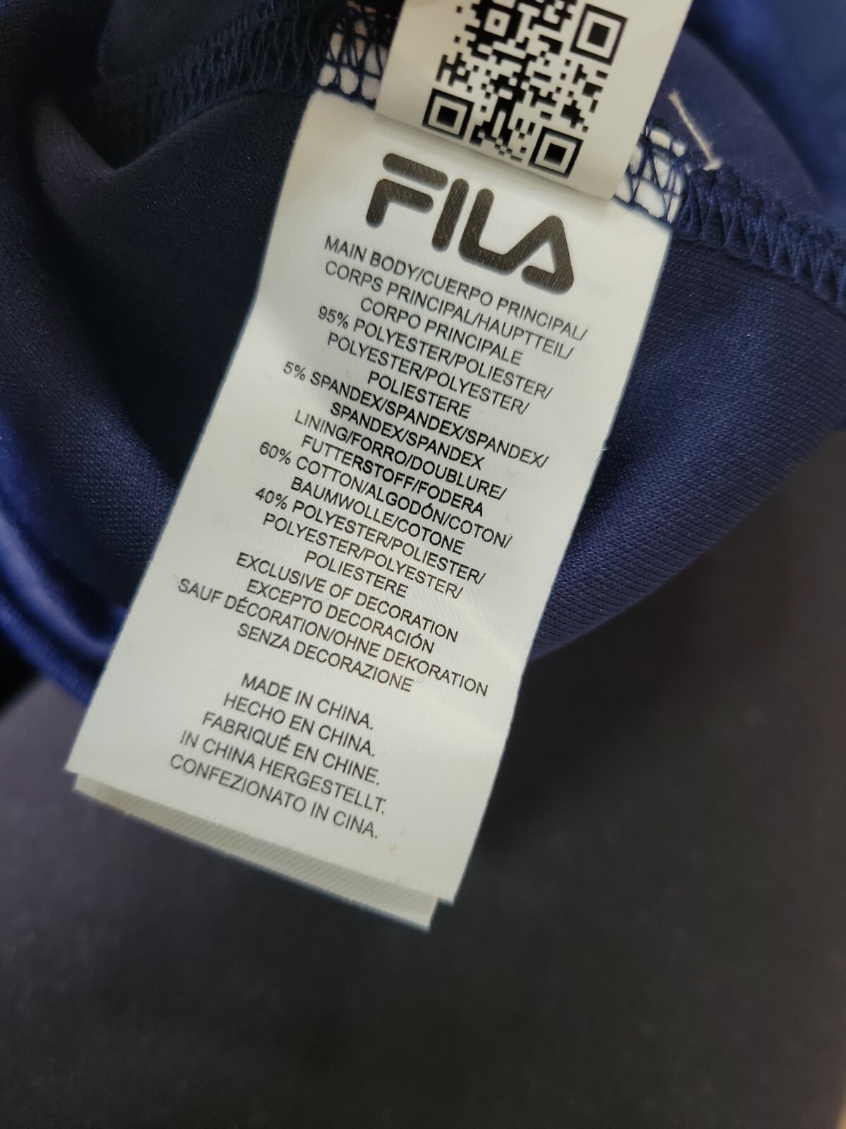 NUOVA Fila Felpa con Felpa con Felpa con Felpa con Felpa Canguro Calda Maglia Pesante Nuova con Etichette