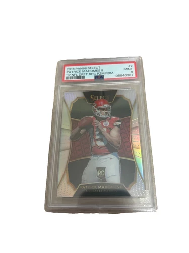 2016 Select '17 Prizm XRC Patrick Mahomes II ROOKIE RC #2 PSA 9 Mint