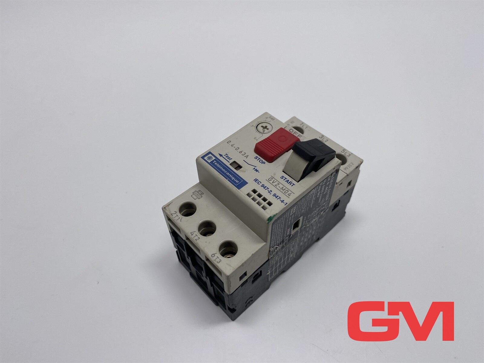 Telemecanique Motor Protection Switch GV2-M04 Circuit Breaker 0.4-0.63 Damaged