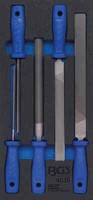 Bgs 5X Feilen Satz Feile Flachstumpf Halbrund Rund Dreikant Werkstattwagen-Modul