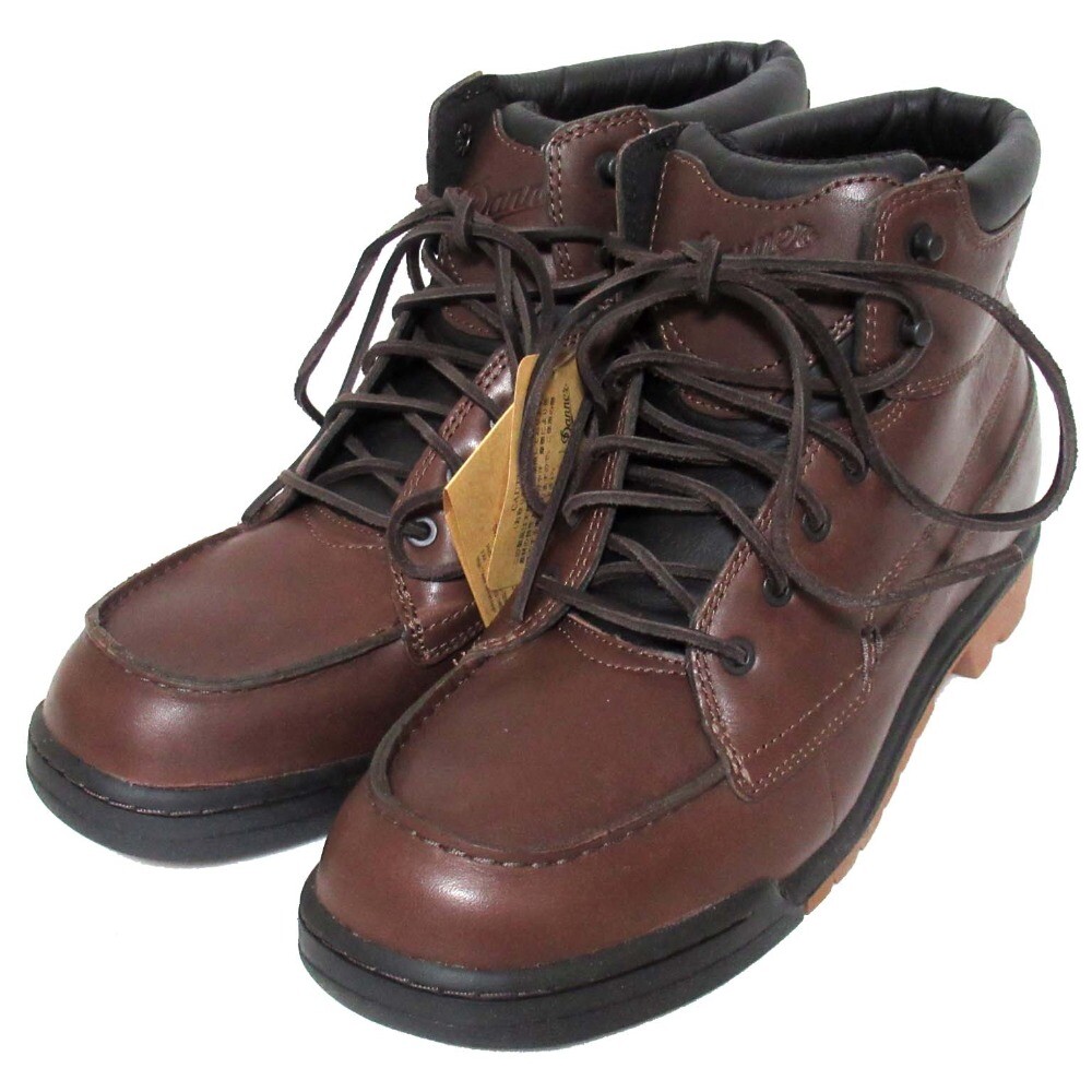 Danner YAMSAY Leather Lace-Up Work Boots for Men in Dark Brown Size US9