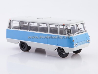 Bus magazine series (Modimio) No. 57 with model of PAG-2M bus /white - blue/ ...