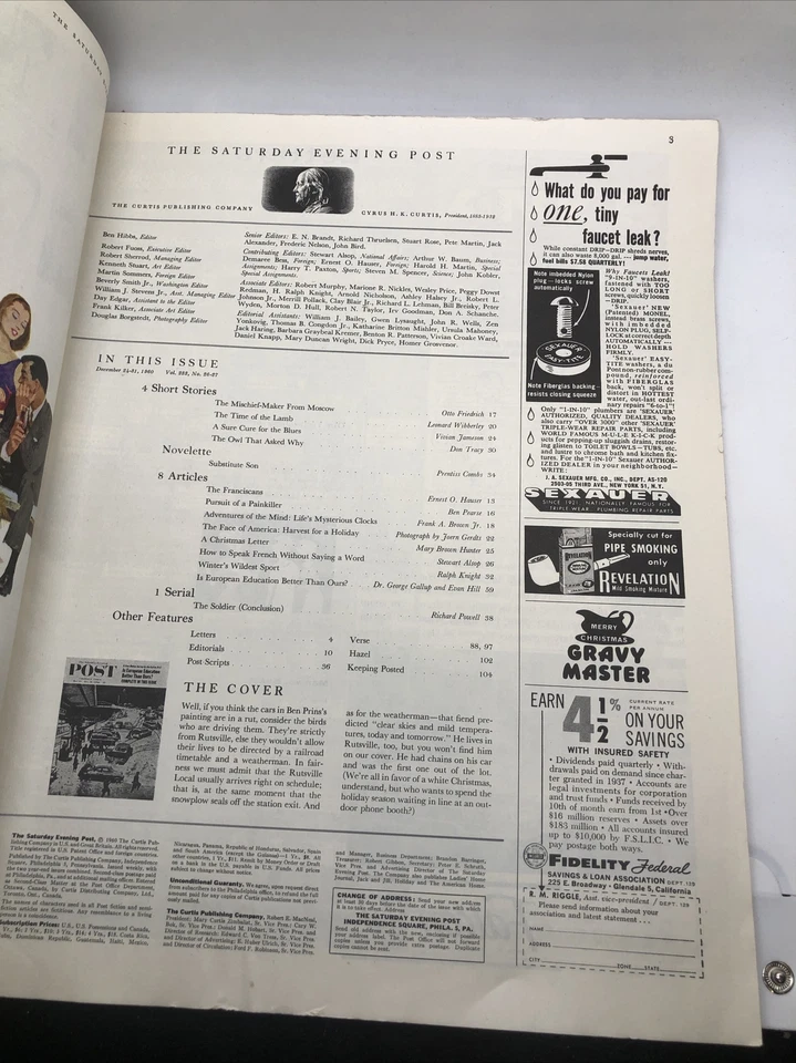 The Saturday Evening Post Dec. 24-31, 1960 European Education - Image 2 of 4