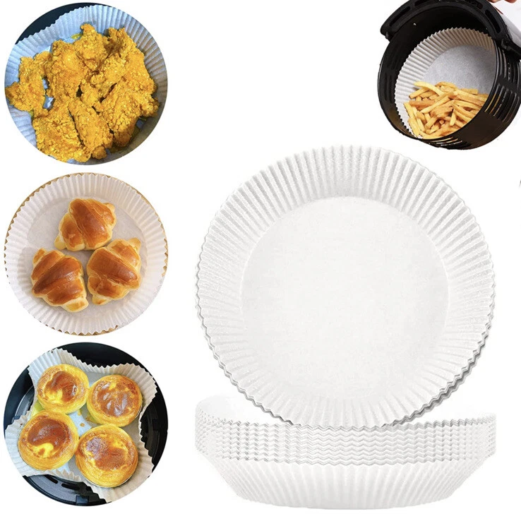 Air Fryer Disposable Paper 150pcs Liner Mat Non-stick Oil-proof Baking Roasting