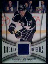 TANNER PEARSON  13/14 AUTHENTIC PIECE OF GAME-USED ROOKIE MATERIALS JERSEY SP