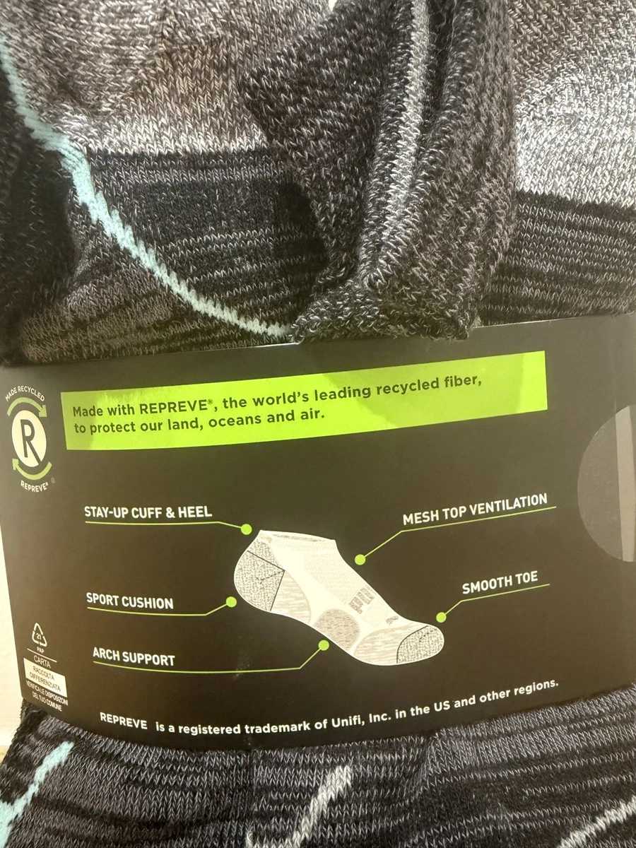 Puma Repreve 12 Pairs Women’s Low Cut Socks - Size UK 6-8 - Dark Grey - New