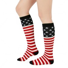USA Flag Stars and Stripes Knee High American Pride Flag Socks