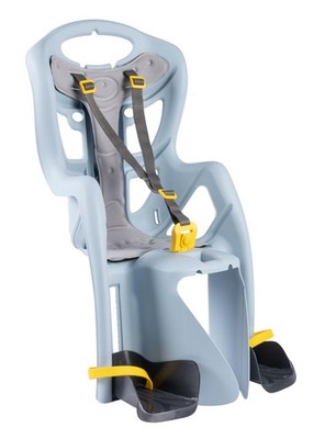 Child Bike Seat Bellelli B Pepe Clamp Rack Mount Light Blue Kids Carrier Bikes