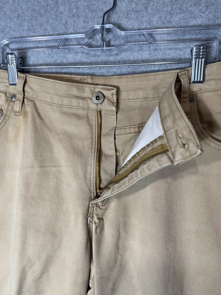 Pantalones Riders By Lee Mujer 20W Largo Beige Caqui Instantáneamente Adelgaza Pierna Recta Foto 4 de 4