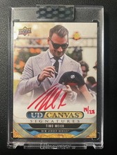 24-25 Clear Cut Hockey Canvas Signatures Auto RED INK Timo Meier (19/28)