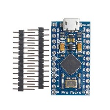 Pro Micro Microcontroller 16MHz 5V with 2-Row Pins Header Module Board ATmega...