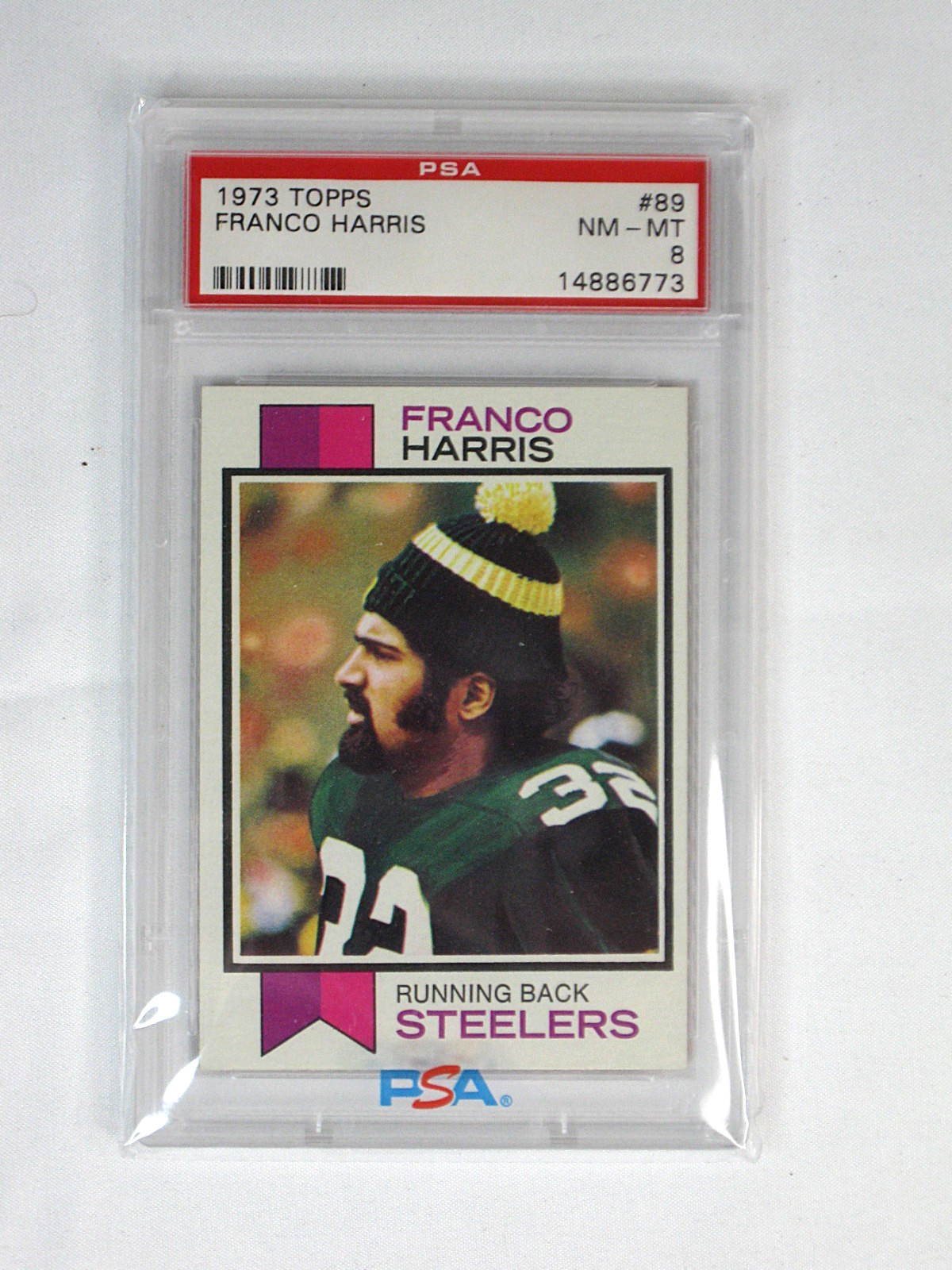 1973 Topps Franco Harris Rookie #89 Steelers PSA 8 NM-MT
