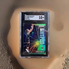 Panini 2021 Prizm WNBA Get Hyped Sabrina Ionescu Green Prizm #11 SGC 10 Liberty