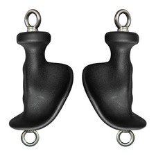 Ergonomic Tricep Rope Pull Down Attachment, Upgraded Long CABLE HANDLES-02