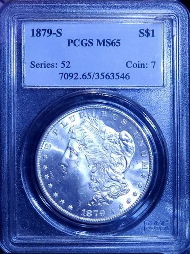 1879 S Morgan Dollar PCGS MS65