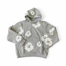 Denim Tears Gray Hoodie Size L Excellent Condition Authentic