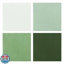 100Pcs Sage Green Party Napkins Gradient Green Disposable Paper Napkins 4 Col