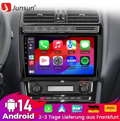 Android14.0 Für VW Polo 5 2008-2020 Autoradio GPS Navi BT SWC Wifi DAB+ Carplay