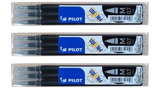 Pilot Frixion Erasable Pen Refill 9 Pack Black Gel Ink Fine Point 07
