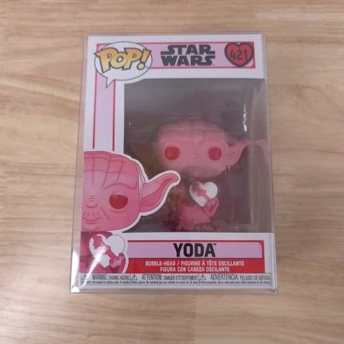 Funko YODA Valentine #421 Star Wars Funko POP! w/ Vinyl Box Protector