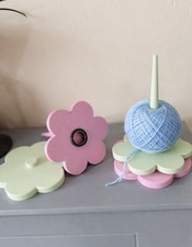 Yarn Spinner With Bearings Wool Holder Knitting Mixed Colours - UK MADE