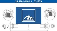 Ate 24.5201-0181.3 Bremsschlauch Hinterachse Hinten FüR Bmw