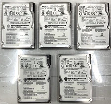 Lot of 5 - HGST 900GB 6Gbps SAS 64MB Cache 2.5" HDD | HUC109090CSS600, 0B26037