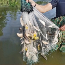 3 Schichten Monofilament Angeln Fisch Gill Netz Fischernetz mit Float -30m  DE