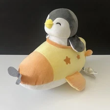 Miniso Life Travel Plush Penguin Airplane Plane Stars Soft Squishy Kawaii Toy