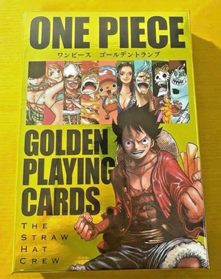 ONE PIECE Golden Playing Cards Poker Deck JUMP SHOP Japan 2024 sealed New