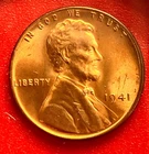 1941-P Lincoln Wheat Cent Penny GEM RD BU From an Original Bank Roll