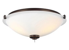 Monte Carlo MC247RB 3-Light Roman Bronze LED Ceiling Fan Light Kit New
