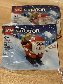 4 NEW SEALED LEGO SETS W/ LEGO Santa Seasonal Holiday 40206, (2) 30580 & 854037