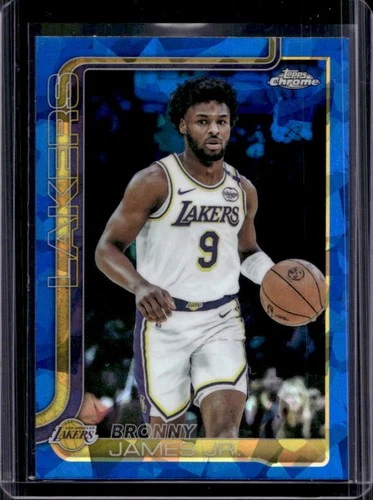 2025-26 Topps Chrome Sapphire Bronny James Jr. #182 Lakers