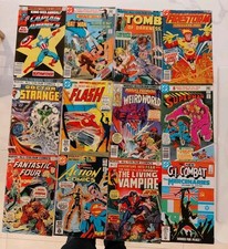 50 BRONZE AGE MARVEL & DC COMICS. PLEASE SEE ...