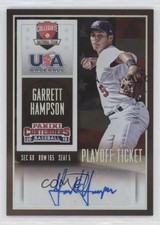 2015 Panini Contenders USA Baseball Playoff Ticket 4/15 Garrett Hampson Auto a2v