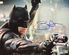 Ben Affleck Signed 11x14 Metallic Photo Batman DC Autograph Beckett Witness