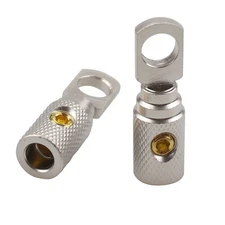 ZOOKOTO 2 PCS 4/6 GA Wire GA Reducer, for Car Stereo Audio AWG Pin Power Grou...