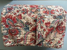 Pottery Barn Jacobean Floral Print Reversible Cotton Quilt - Queen