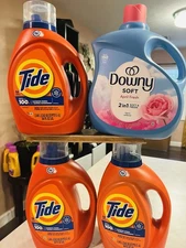 Tide Downy Liquid Laundry Detergent April Fresh 141 fl. oz. 111 loads New.