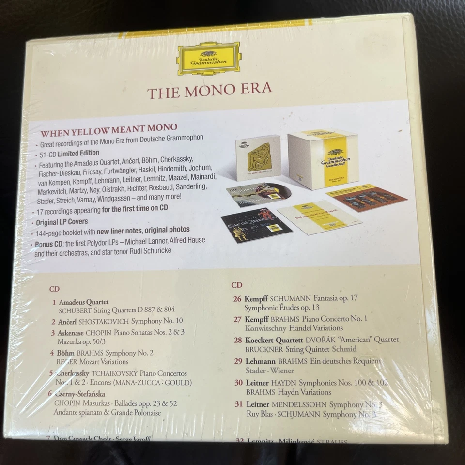 Deutsche Grammophon: The Mono Era 1948-1957 OOP Collectors Box Set Foto 2 de 4