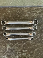 Snap-on XS1618 XS1416 XS1214 XS810 4 Pc Box End Wrench Set 1/4”- 9/16”  / USA
